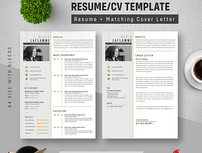 Resume Template bundle classic resume clean cv clean resume design illustration job resume logo minimalist resume resume download