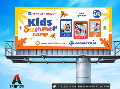 Kids Summer Camp Billboard junior