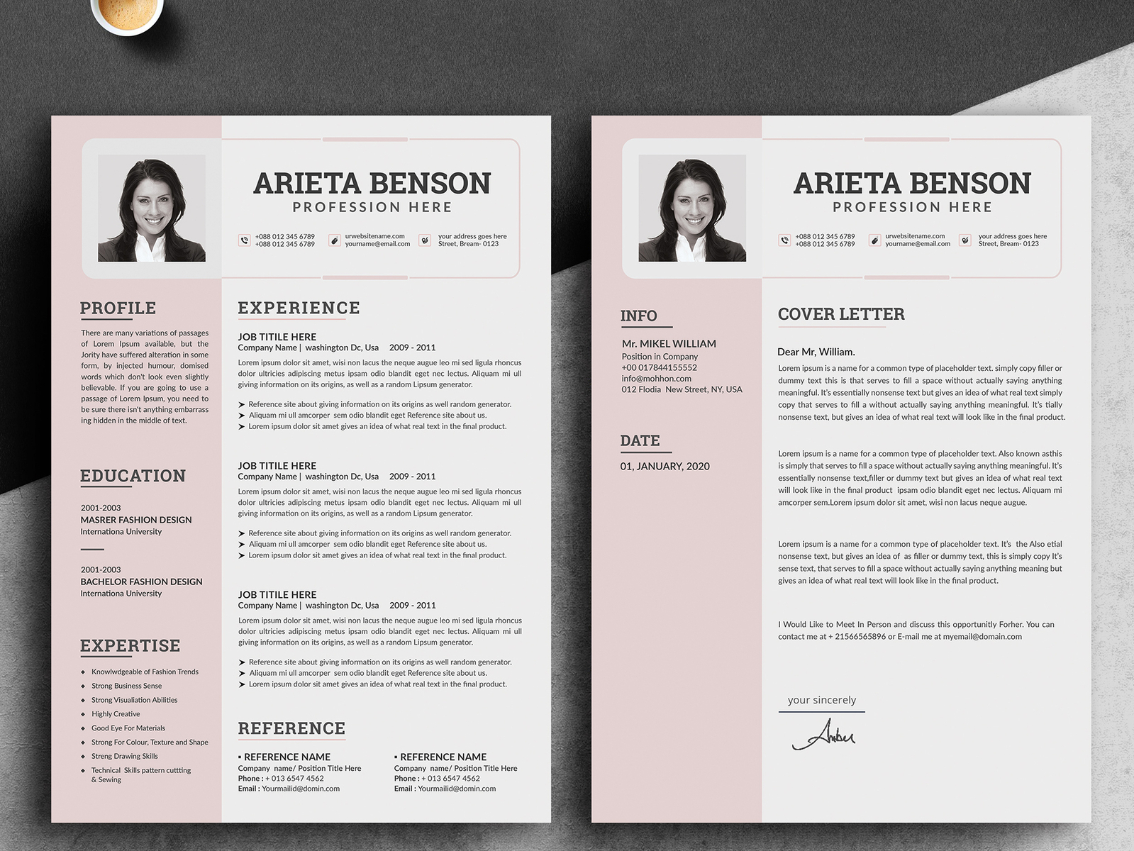 Resume Template by Amir Hossain on Dribbble