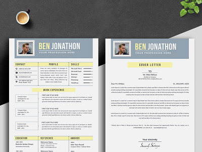 Resume 4 page resume a4 blue bright bundle classic resume clean clean cv clean resume clean resume design cover letter job resume minimalist resume resume resume download resume layout resume template template word resume