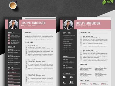 Resume 2 page resume a4 bundle classic resume clean cv clean resume cover letter education job application job resume minimalist resume modern objective resume resume download resume layout resume template simple student template