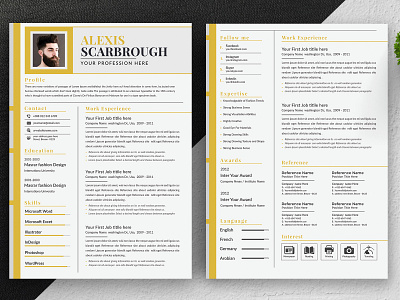 Resume template 2 page resume a4 bundle classic resume clean cv clean resume cover letter job resume minimalist resume modern objective resume resume download resume layout resume template simple template word resume