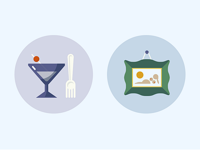 Night Out app art culture drinks flat food icons illustration night out yplan