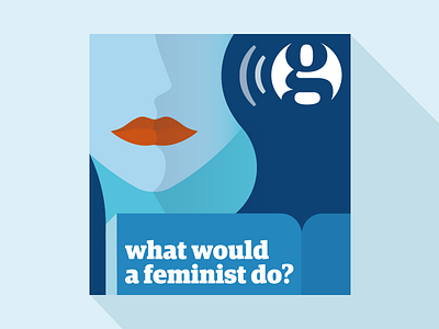 The Guardian Podcast Cover cover design digital feminist guardian illustration podcast visual web