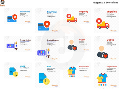 Magento Extension icon design graphic design logo ui vector web website