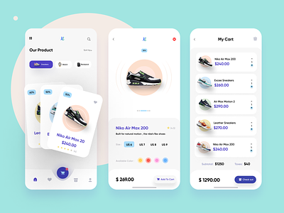 Shoes ecommerce ui design