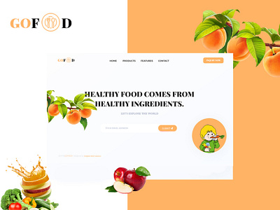 Go Food animation branding design food and beverage food and drink food truck foodie graphic design illustrator layoutdesign typography ui uidesign uiux ux uxdesign web website