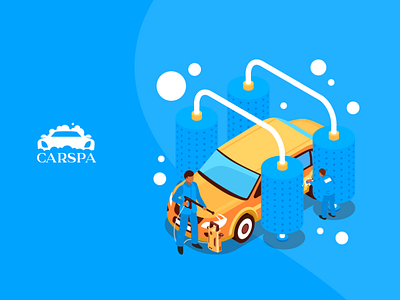 CarSpa animation brand branding branding design car carspa design ecommerce graphic design illustrator landing page design portfolio ui uidesign ux uxdesign web webdesign website