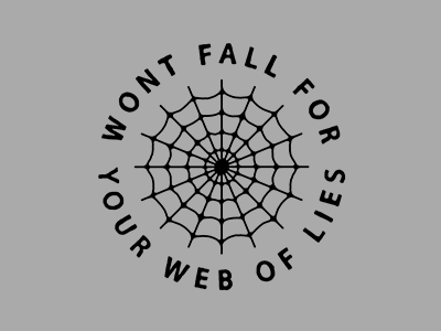 Wont fall apparel compass illustration lettering minimal tattoo