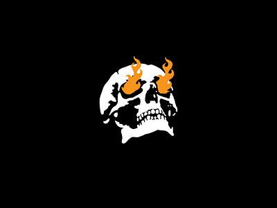 Endless Desire fire icon illustration skull tattoo