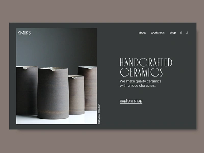 ceramics e-commerce hero concept (2nd version ) ceramics clean clean design clean ui clear concept e commerce landing page landingpage minimal typo ui ui design uiconcept uidesign web design webdesign