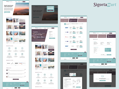 SigortaMart Concept UIDesign branding design insurance company ui uidesign uiux ux uxdesign website