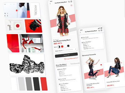 Online Shopping App Moodboard/Product Detail Concept UI