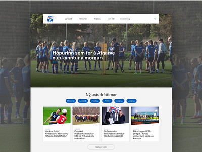 Football association of Iceland - concept clean football minimal sport