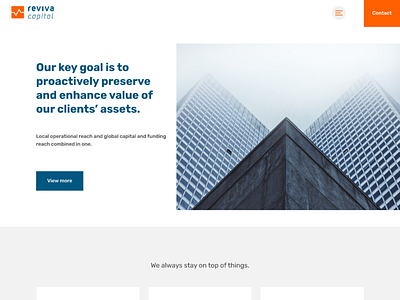 Redesign for investment company banking clean design re design