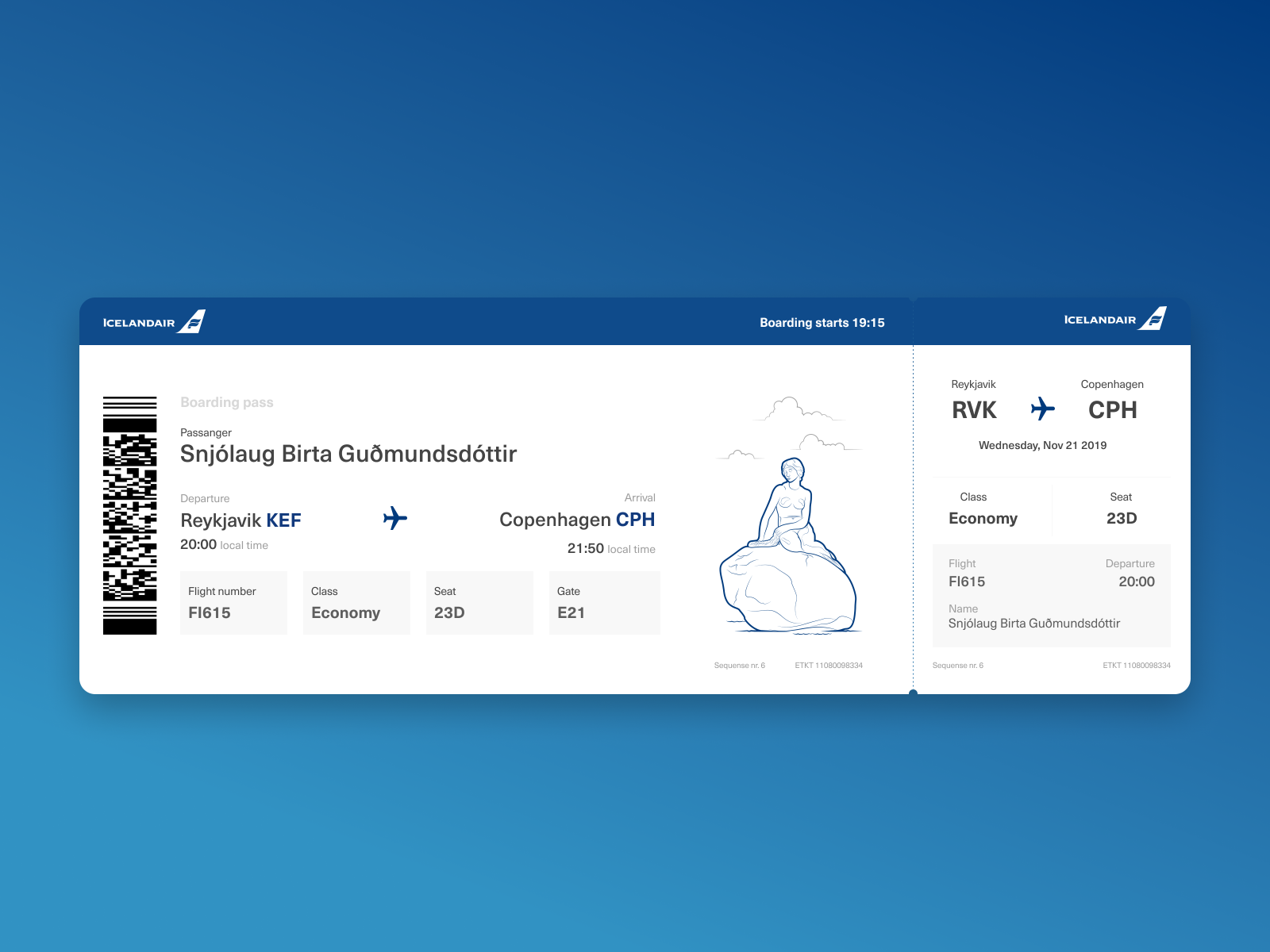 Icelandair by Oddur Helgi on Dribbble