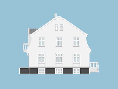 Hannesarholt house illustration reykjavik