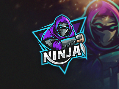 Ninja Assasin eSports logo assassin awesome design icon illustration logo memorable modern ninja simple vector
