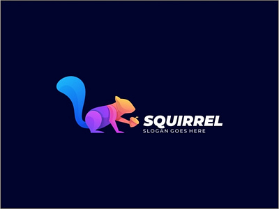 Squirrel Colorful animal awesome colorful creative design gradient illustration logo memorable modern squirrel vector