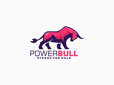 Power Bull animal awesome bull design icon illustration logo memorable modern simple strong toro vector