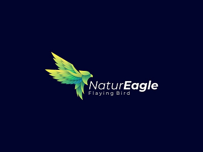 Nature Eagle animal awesome bird colorful design eagle falcon fly gradient hawk icon illustration logo memorable modern vector