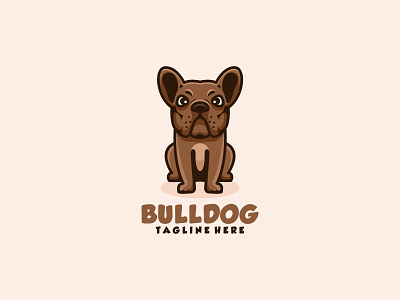 Bulldog animal awesome bulldog character creative cute design dog icon illustration logo memorable modern pet simple vector