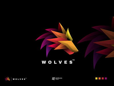 Wolves animal animals awesome brand identity colorful design digital gradient graphicdesign icon illustration illustrations logo modern simple unique vector wolf wolves