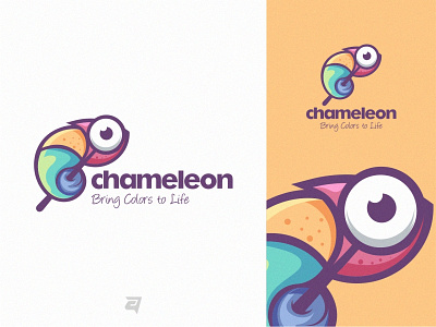 Concept colorful logo design project for CHAMELEON