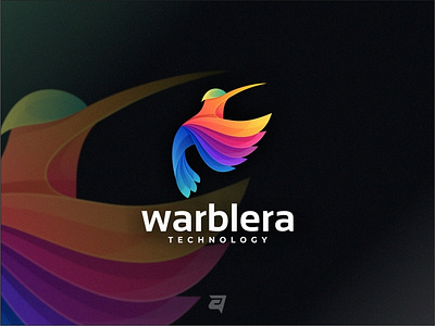 Colorful Logo Design WARBLERA. awesome bird branding colorful creative design designs gradient graphic graphicdesign illustration logo logodesign logodesigner logodesigns logos logotype modern simple vector