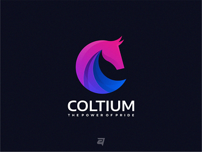 Concept Colorful Logo Design COLTIUM colorful design designgraphic designlogo gradient graphic logo logotype modern simple vector