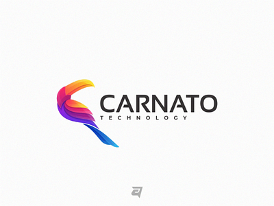 Coloful Logo Design CARNATO. colorful design designs gradient graphic graphicdesign logo logodesign logos logotype modern simple vector