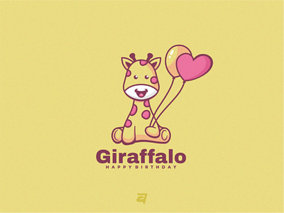 Simple Mascot Logo Design Giraffalo design graphic graphicdesign logo logodesign logotype mascot modern simple simplemascot vector