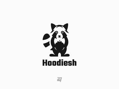 Concept simple mascot logo design for Hoodiesh.