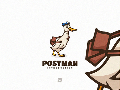 Simple Mascot Logo Design POSTMAN