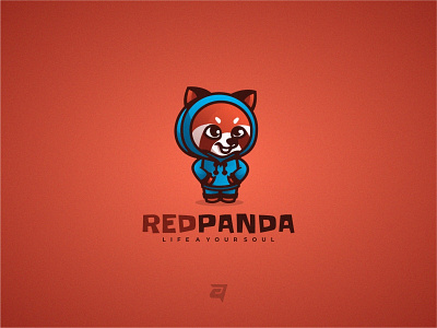 REDPANDA animal awesome colorful creative design designs gradient graphic graphicdesign graphics icon illustration logo logodesign logos logotype modern redpanda simple vector