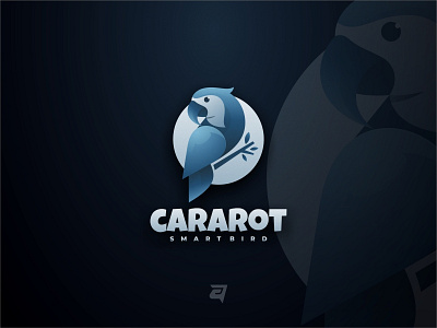 CARAROT awesome colorful design designs gradient graphic graphics illustrations logo logodesign logoinspiration logos logotype modern parrot simple