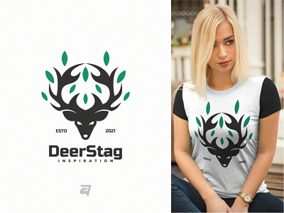 DeerStag animal awesome colorful deer design designs gradient graphic graphics icon illustration logo logodesign logos modern simple vector