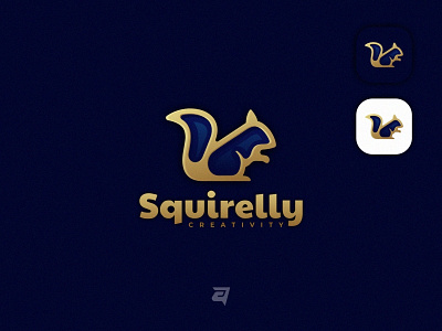 SQUIRELL Dribble animal branding colorful creative design gradient graphic illustration logo logodesign luxury modern simple vector