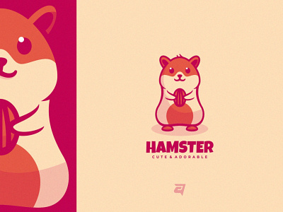HAMSTER Dribble animal animation branding cartoon creative cute design graphic design hamster illustration logo modern vector