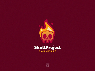 Skull Project branding creative design gradient illustration logo modern project skull vector