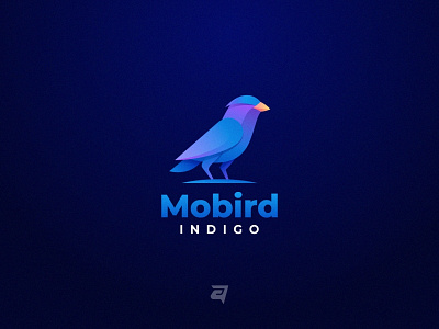 Bird animal bird branding colorful creative design gradient graphic graphic design illustration logo modern technology vector