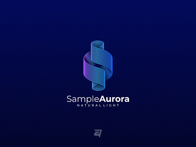 Aurora aurora branding business colorful company creative design gradient illustration logo modern technology vector