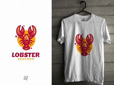 Lobster animal branding creative design gradient graphic graphic design illustration lobster logo modern t shirt technology template vector
