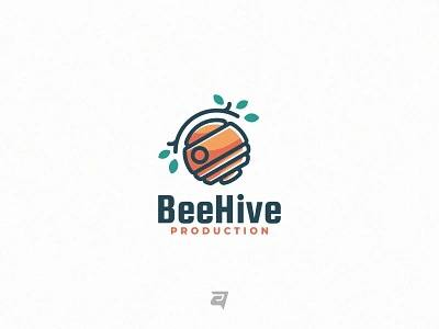 Bee Hive beehive branding business company creative design graphic design illustration logo modern symbol technology vector