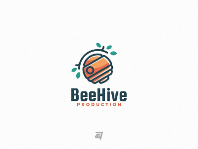 Bee Hive beehive branding business company creative design graphic design illustration logo modern symbol technology vector