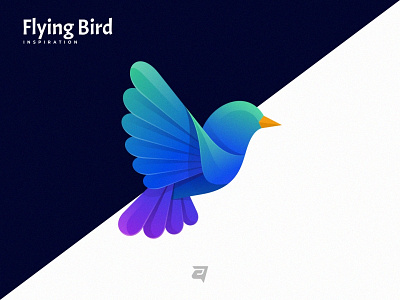 Flying Bird bird branding colorful creative design gradient graphic design illustration logo modern technology vector