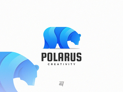 Polar branding colorful creative design gradient graphic design illustration logo modern polar technology vector