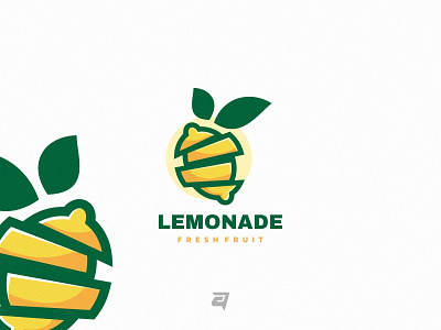 Lemonade branding creative design fruit graphic design illustration lemon logo logo design logo inspiration modern simple technology vector yellow