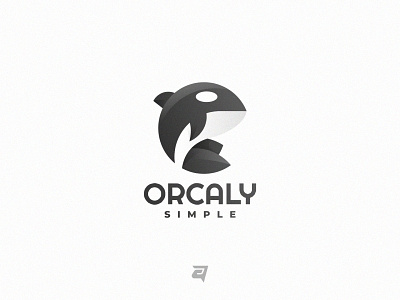 Orca animal branding creative design gradient graphic design illustration logo modern orca simple technology vector