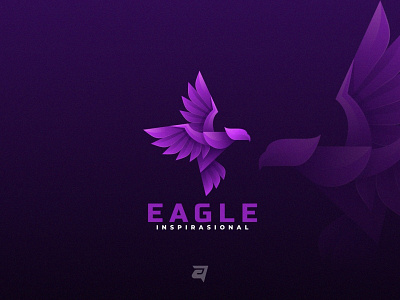 Eagle animal bird branding colorful creative design eagle flying gradient graphic graphic design illustration logo modern technology vector wing